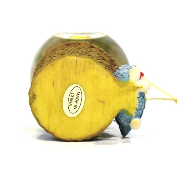 International Bazaar 6 Days of Christmas Snow Globe Ornament Geese A Laying - Picture 6 of 6